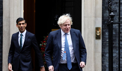 UK PM Johnson and finance minister 